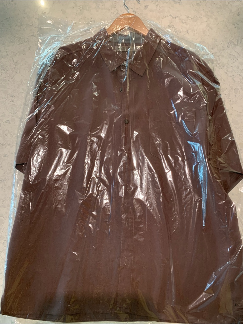 REI Brown Short-Sleeve Lightweight Shirt Jacket